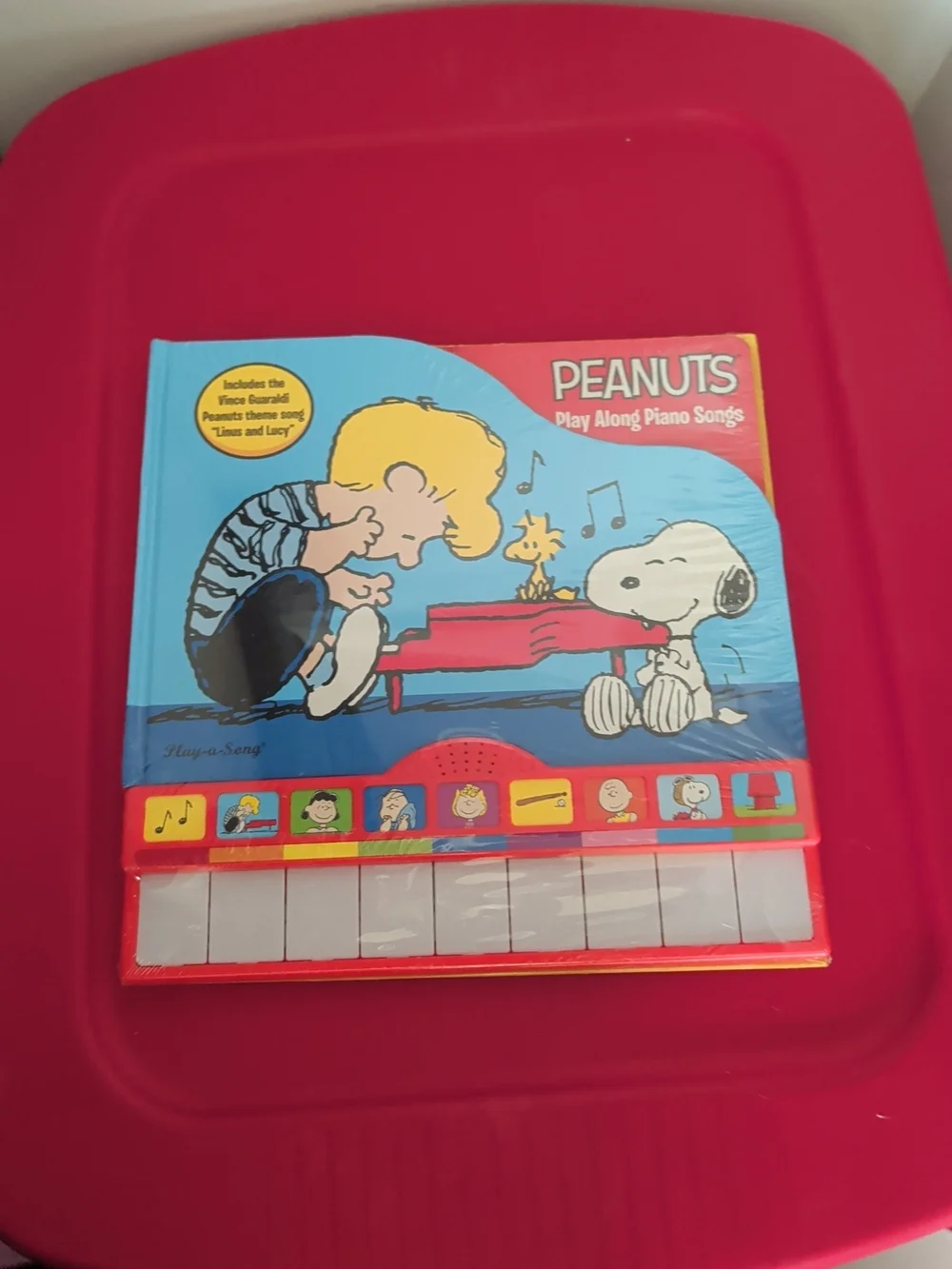 Peanuts Interactive Sound Book Play Along Piano Songs Rare New Linus Lucy Song